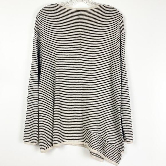Pure J Jill Cotton Cashmere Striped Sweater Womens Size Small - Picture 7 of 11